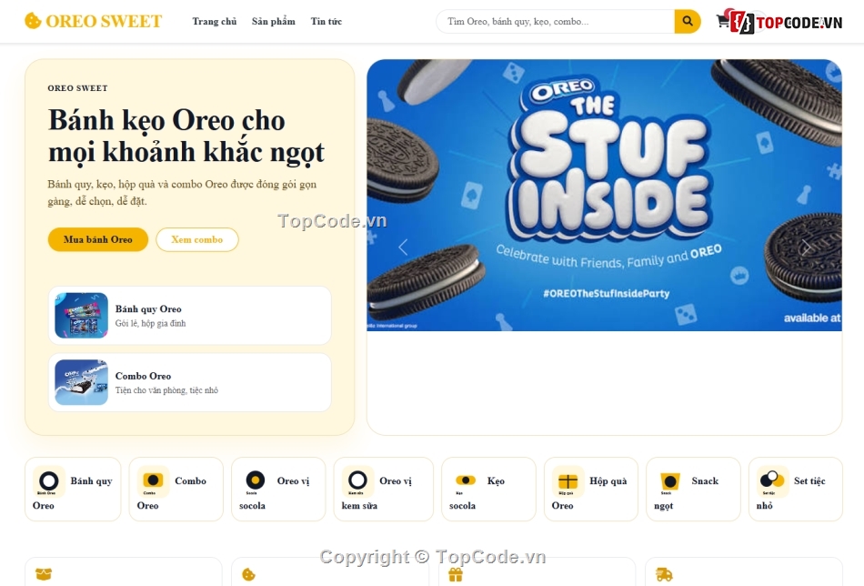 bán kẹo,bán bánh,oreo